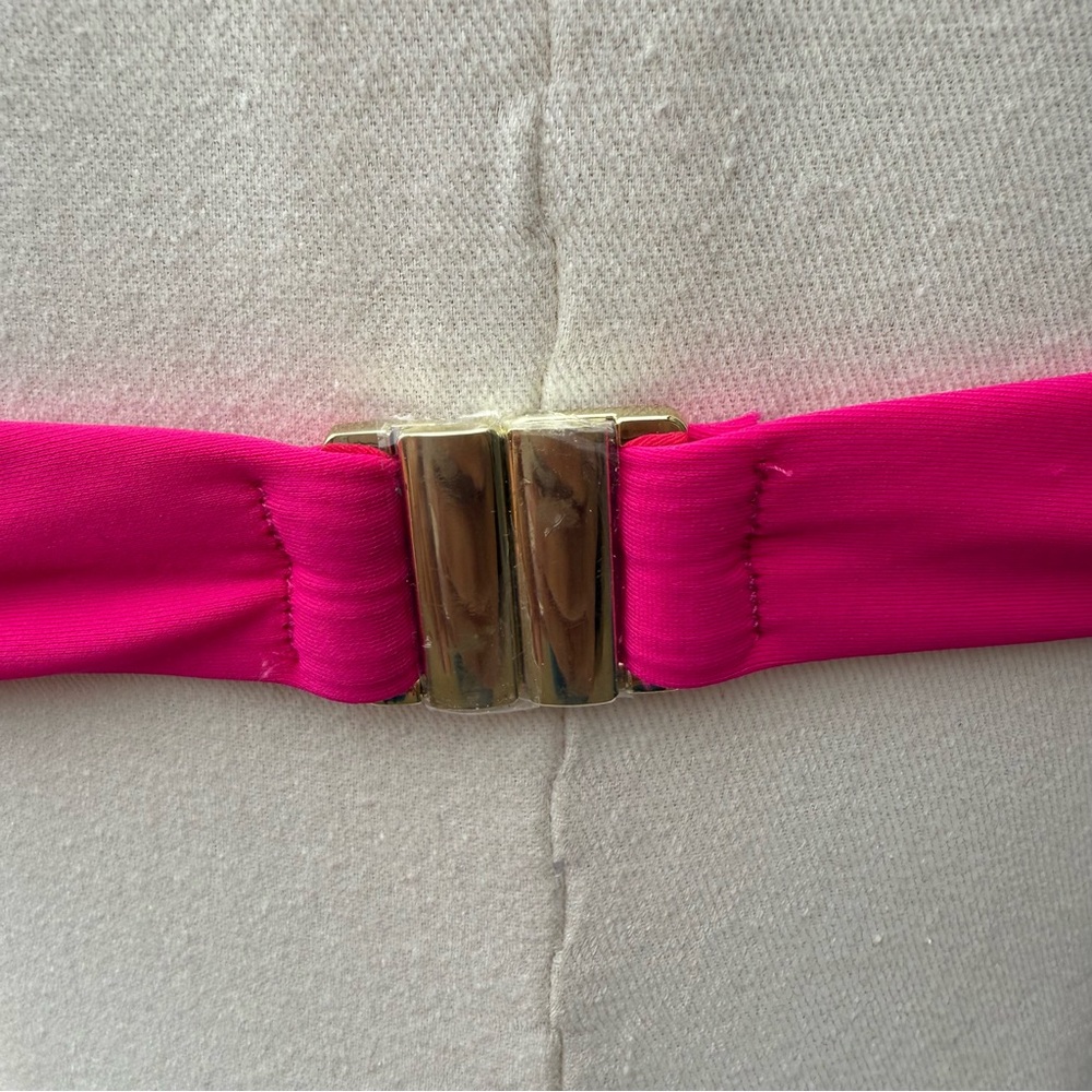 Loverbird Pink Halter Bikini Set Size M | High Cut Two Piece Swimwear NWT - Picture 8 of 9